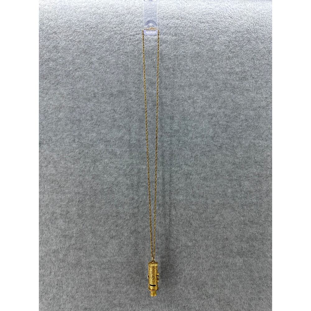 Vintage Max Factor Whistle Heart Design Necklace Solid Perfume Pendant Collector - Picture 6 of 7